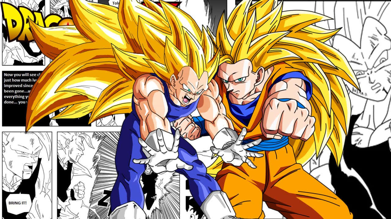 Vegeta, Super Saiyan 3, manga panel, HD Desktop Wallpaper