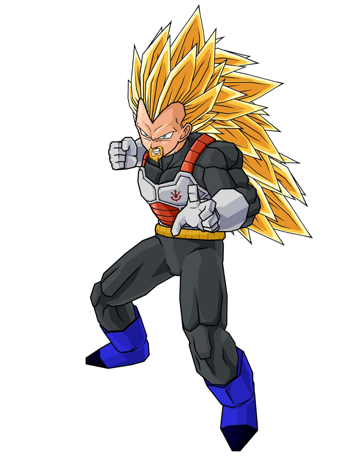 Vegeta, Super Saiyan 3, spiky golden hair, HD Phone Wallpaper