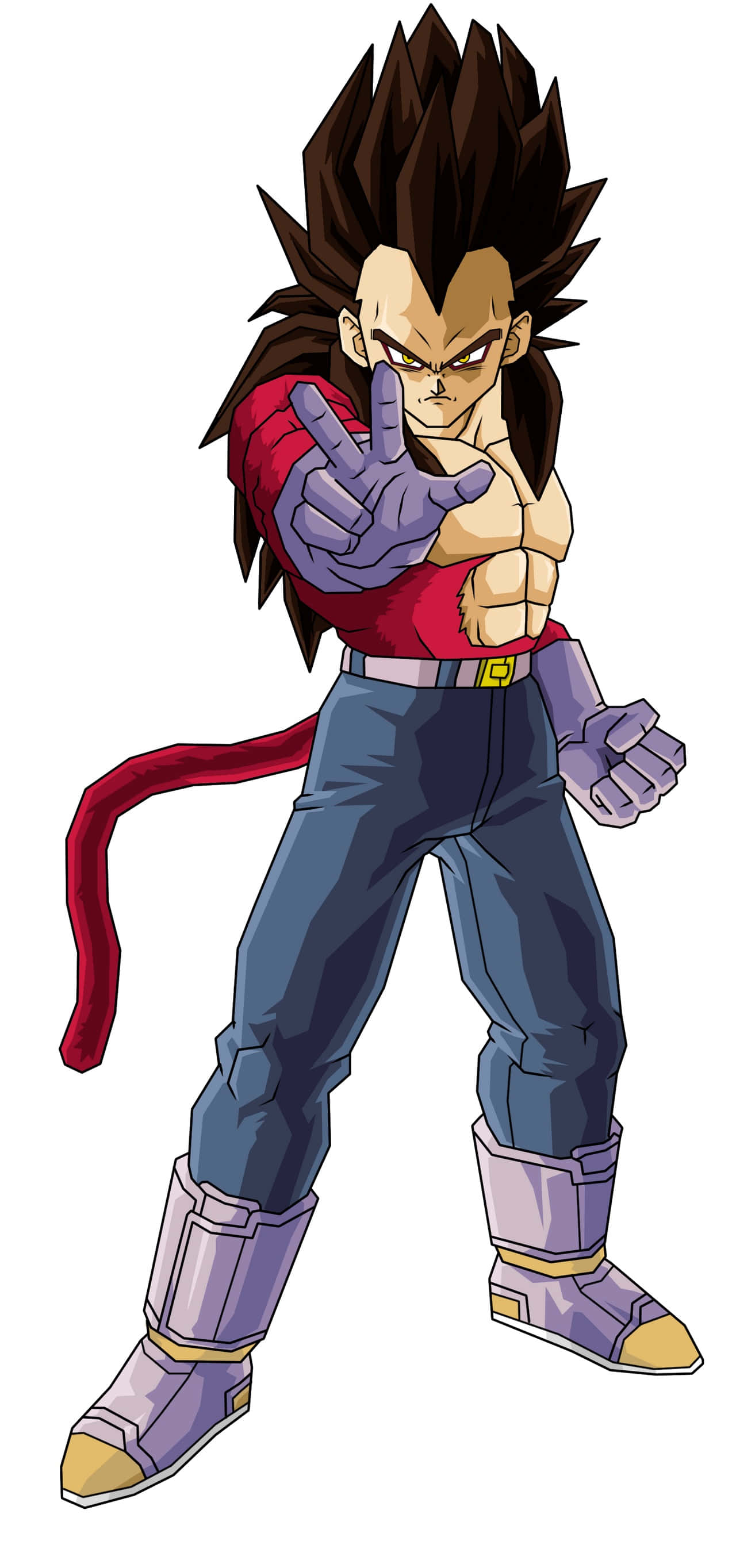 Vegeta, Super Saiyan 4, spiky hair, 2K Phone Wallpaper