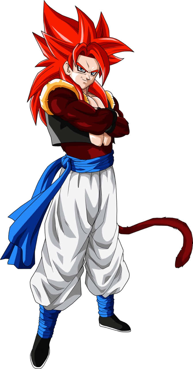 Vegeta, Super Saiyan 4, spiky red hair, HD Phone Wallpaper