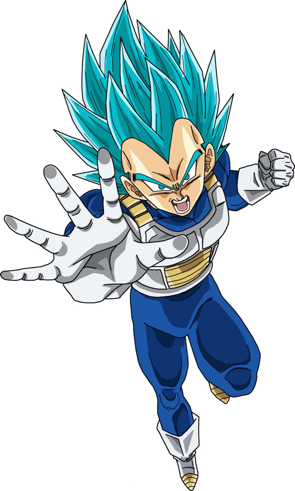 Vegeta, Super Saiyan Blue, spiky blue hair, HD Phone Wallpaper