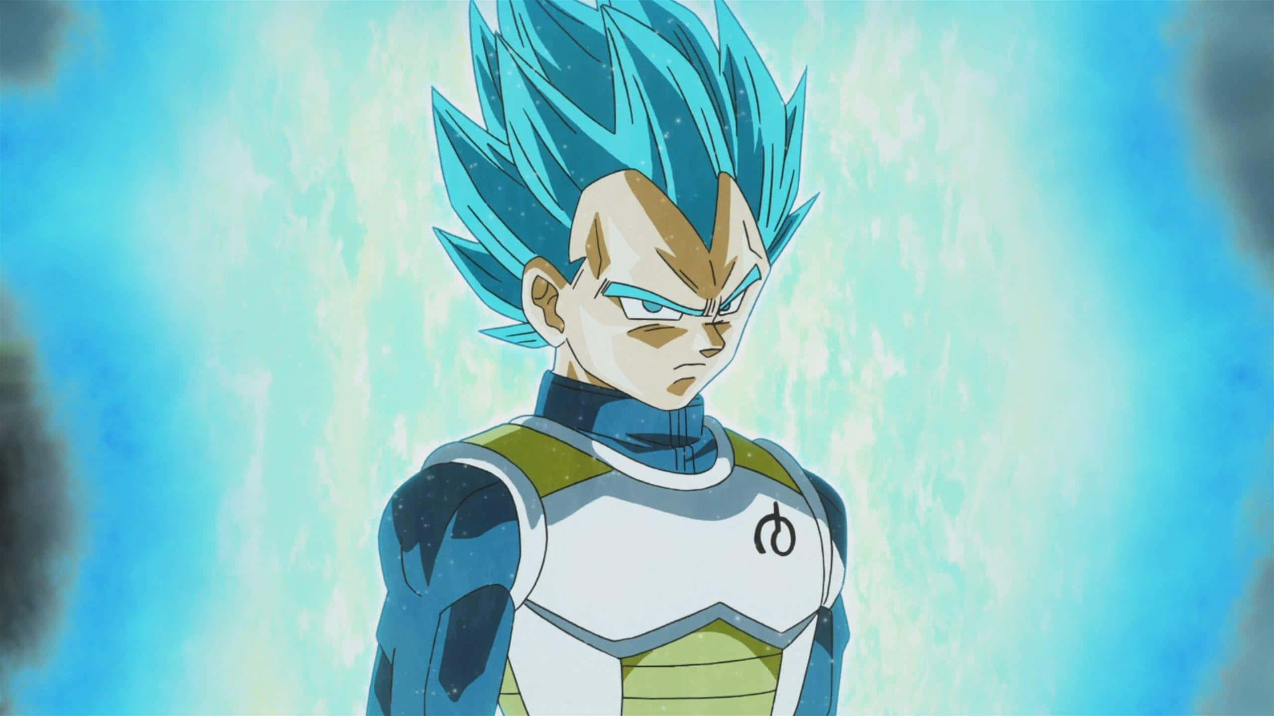 Vegeta, Super Saiyan Blue, spiky blue hair, 2K Desktop Wallpaper