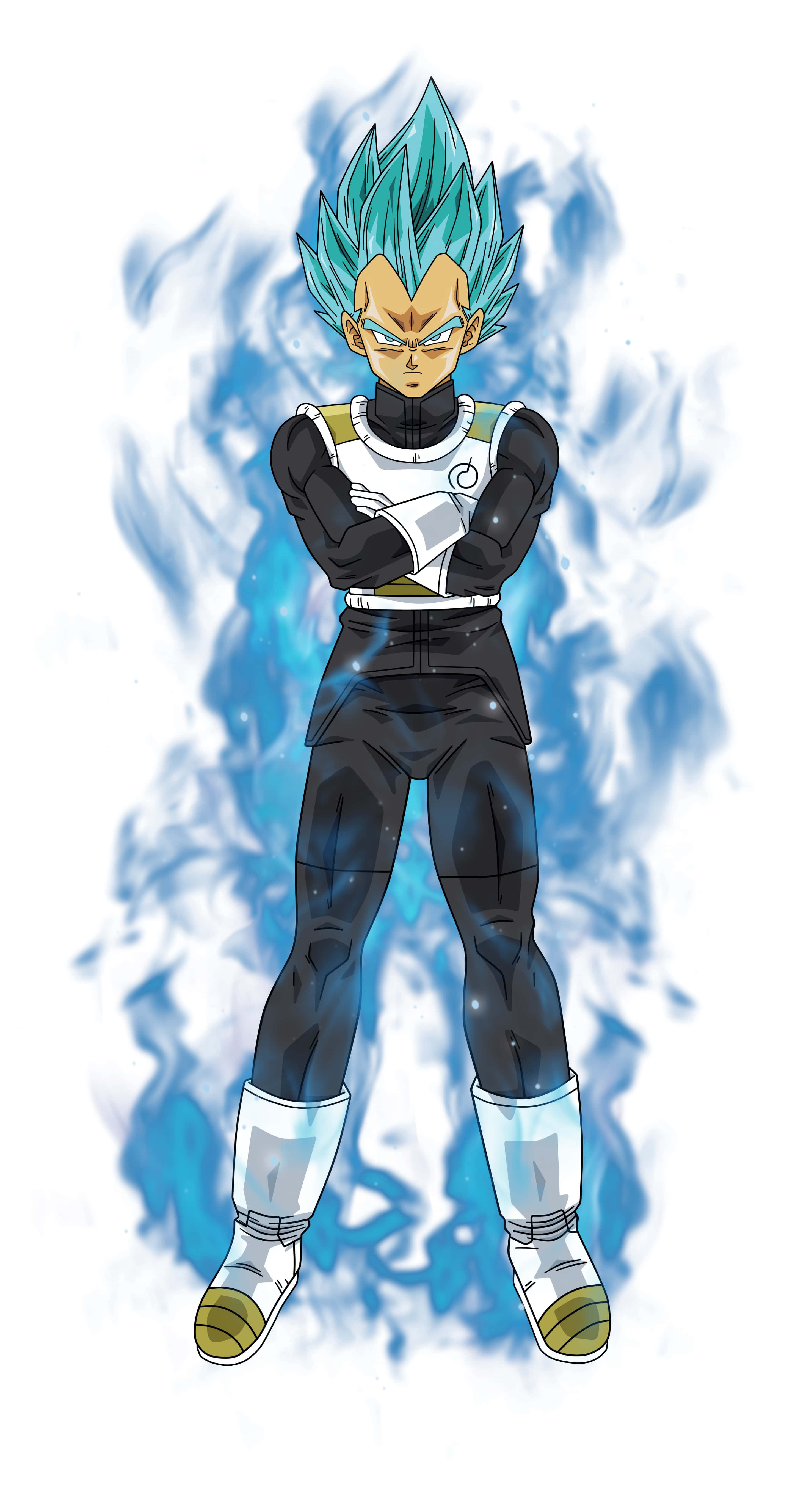 Vegeta, Super Saiyan Blue, spiky blue hair, 5K Phone Wallpaper
