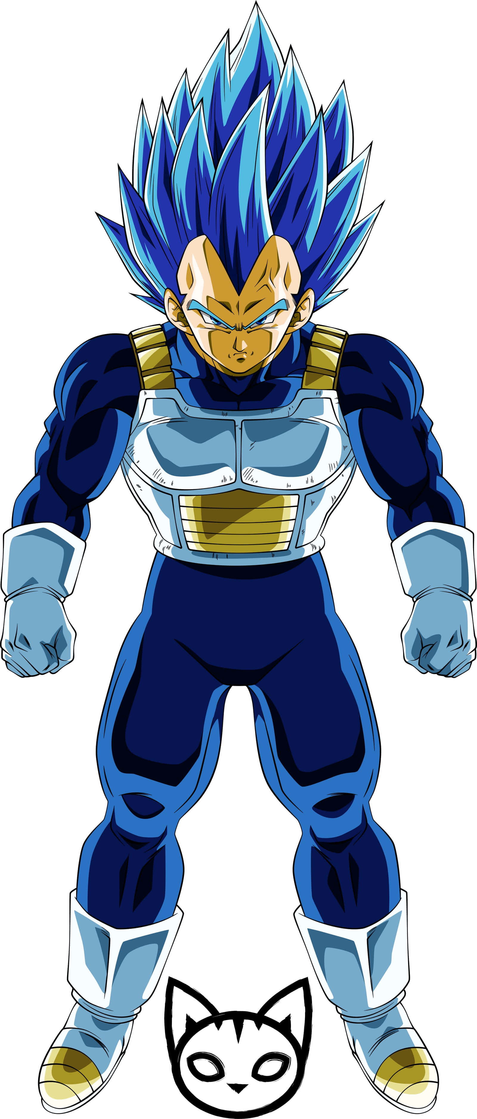 Vegeta, Super Saiyan Blue, blue-haired, 2K Phone Wallpaper