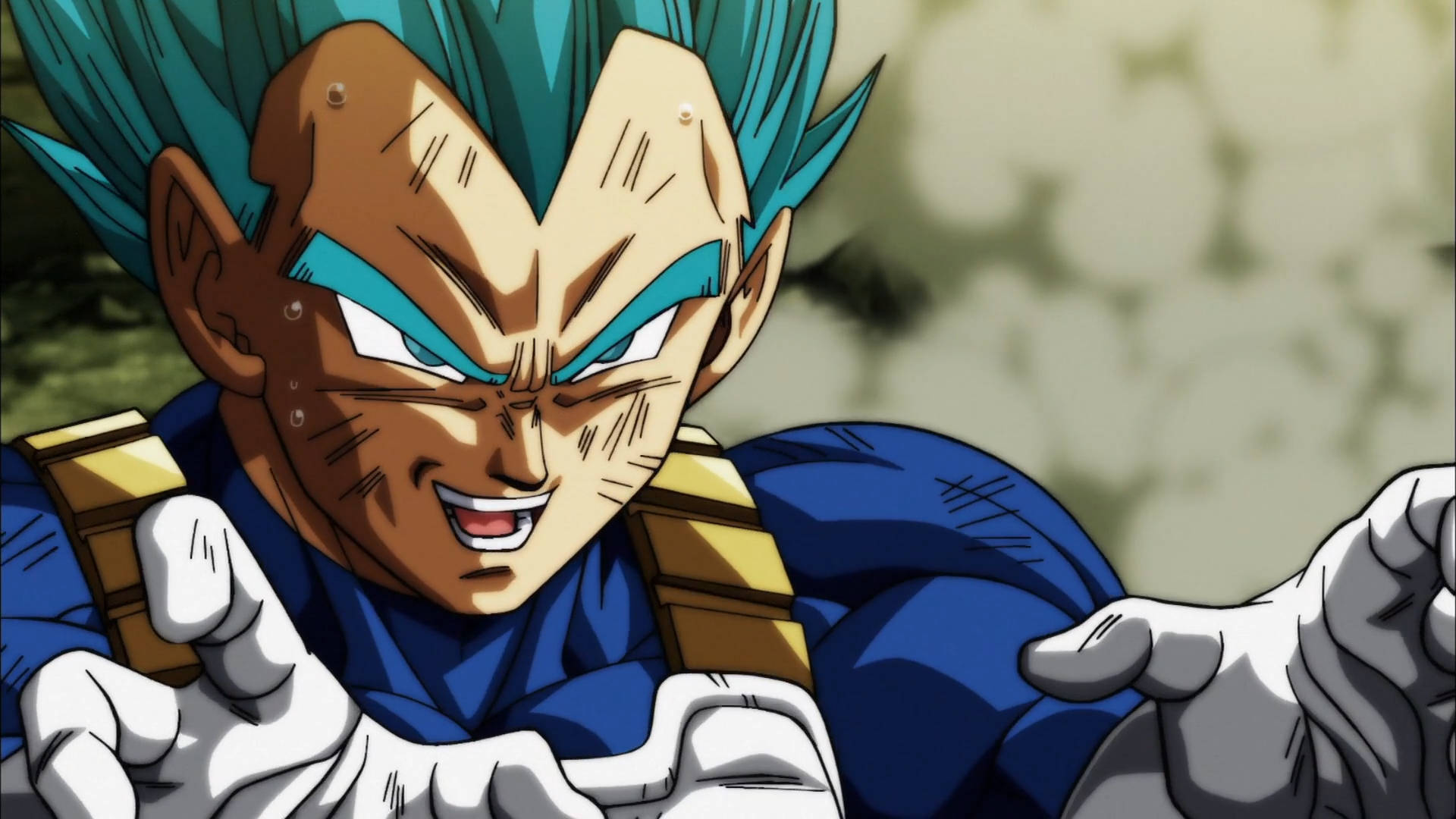 Vegeta, Super Saiyan Blue, spiky blue hair, Full HD Desktop Wallpaper