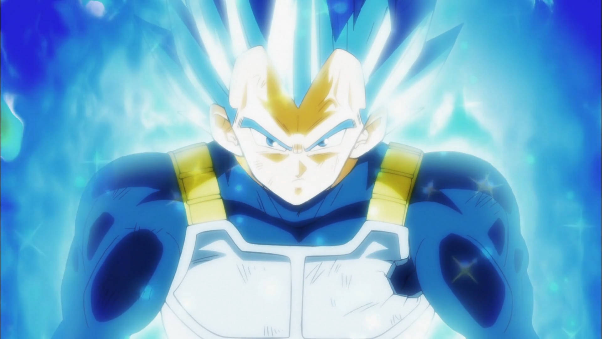 Vegeta, Super Saiyan Blue, blue energy, Full HD Desktop Wallpaper