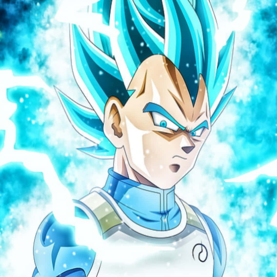 Vegeta, Super Saiyan Blue, spiky blue hair, SD Desktop Wallpaper