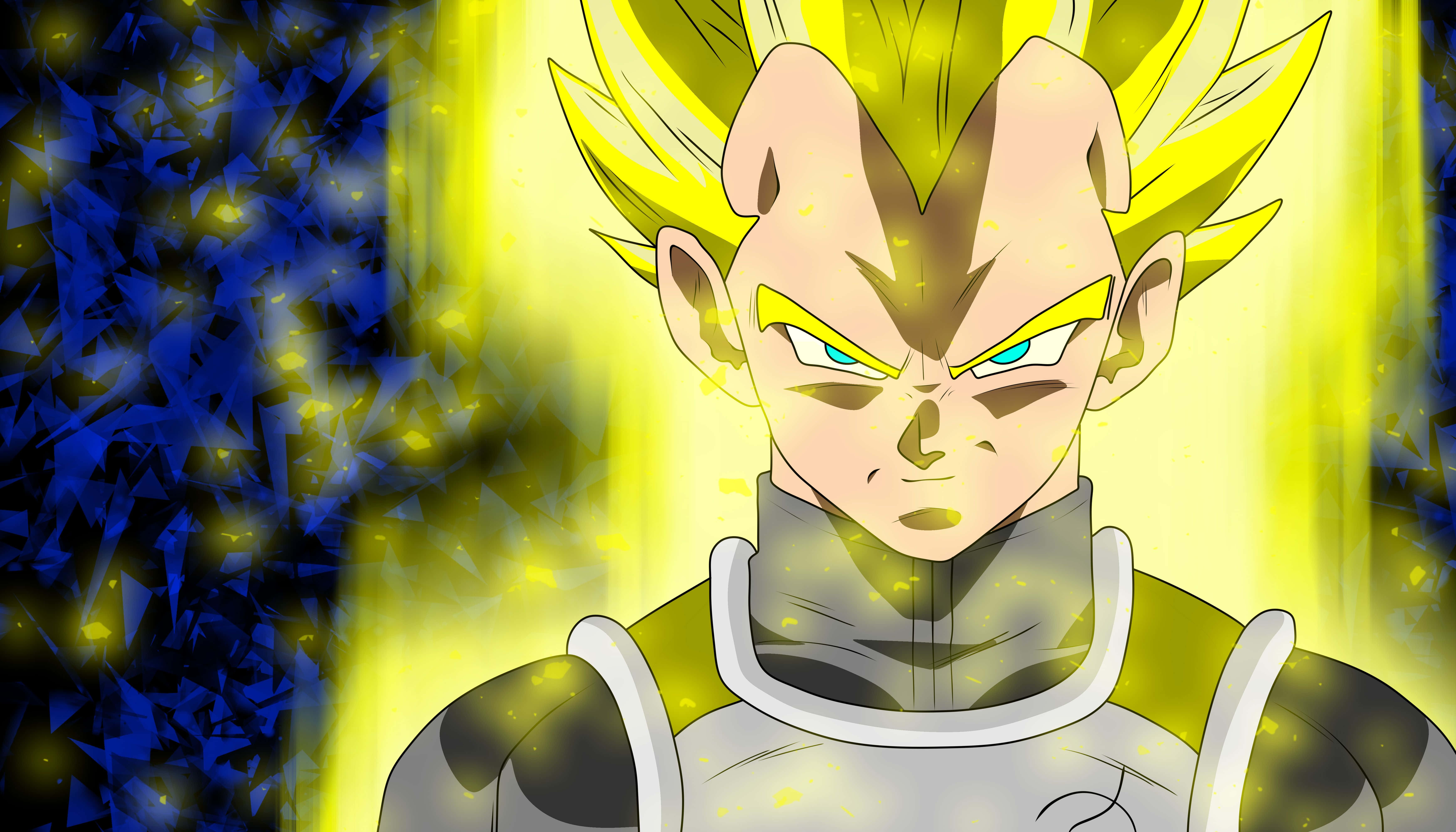 Vegeta, Super Saiyan, golden hair, 5K Desktop Wallpaper