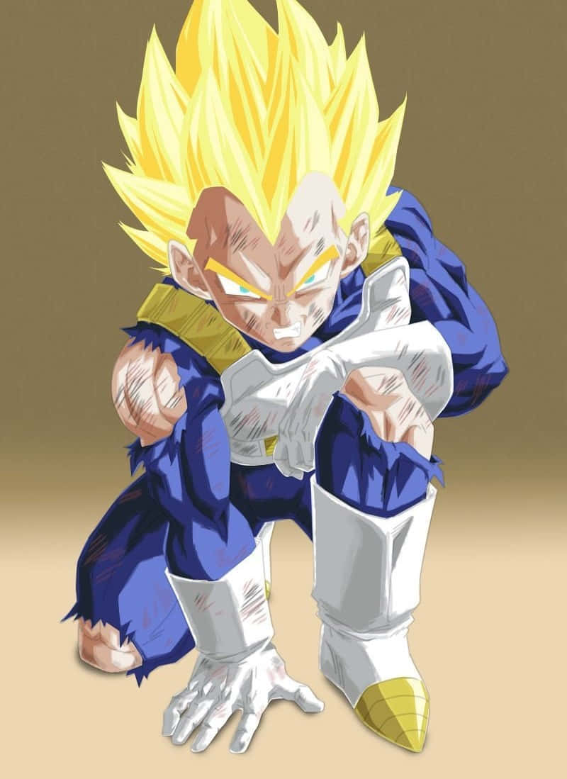 Vegeta, Super Saiyan, spiky yellow hair, SD Phone Wallpaper