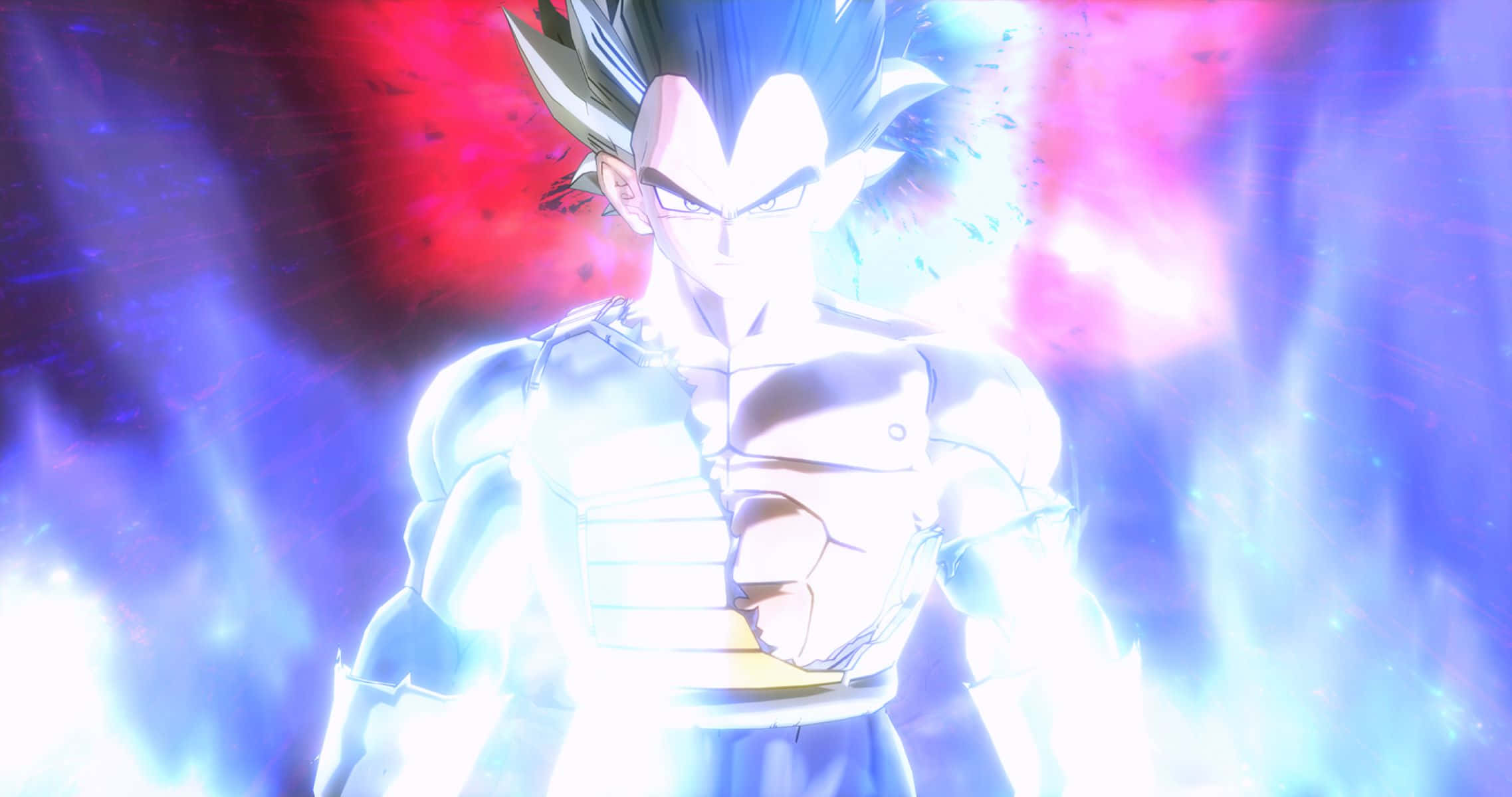 Vegeta Ultra Instinct, glowing anime warrior, spiky hair, Full HD Desktop Wallpaper
