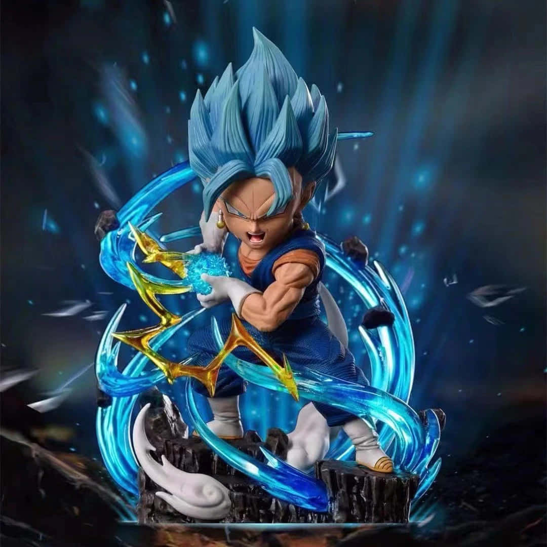 Vegeta, blue-haired, blue and orange armor, SD Desktop Wallpaper