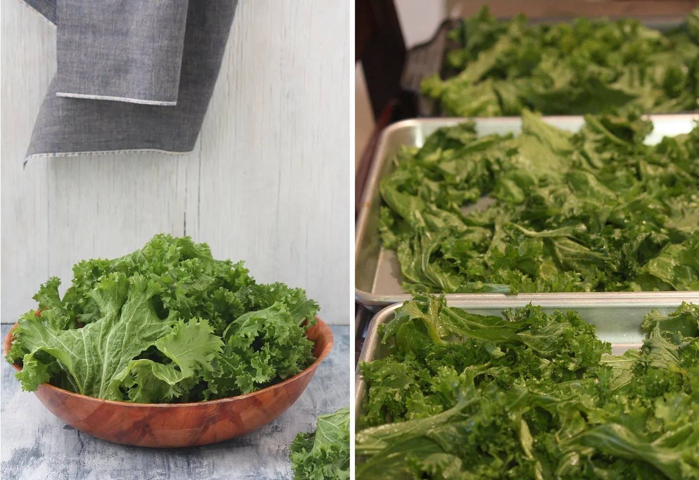 kale, curly kale, wooden bowl, HD Desktop Wallpaper