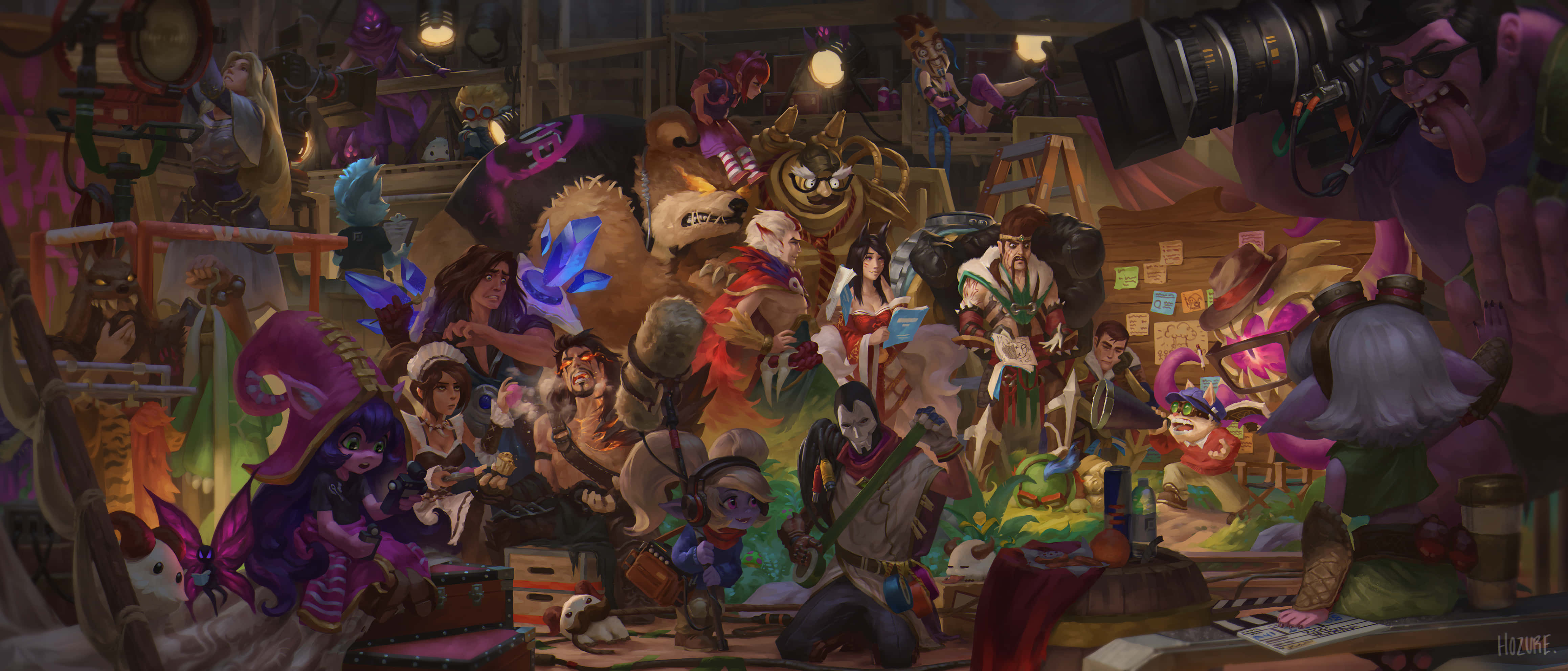 Velkoz, fantasy workshop, magic items, 4K Desktop Wallpaper