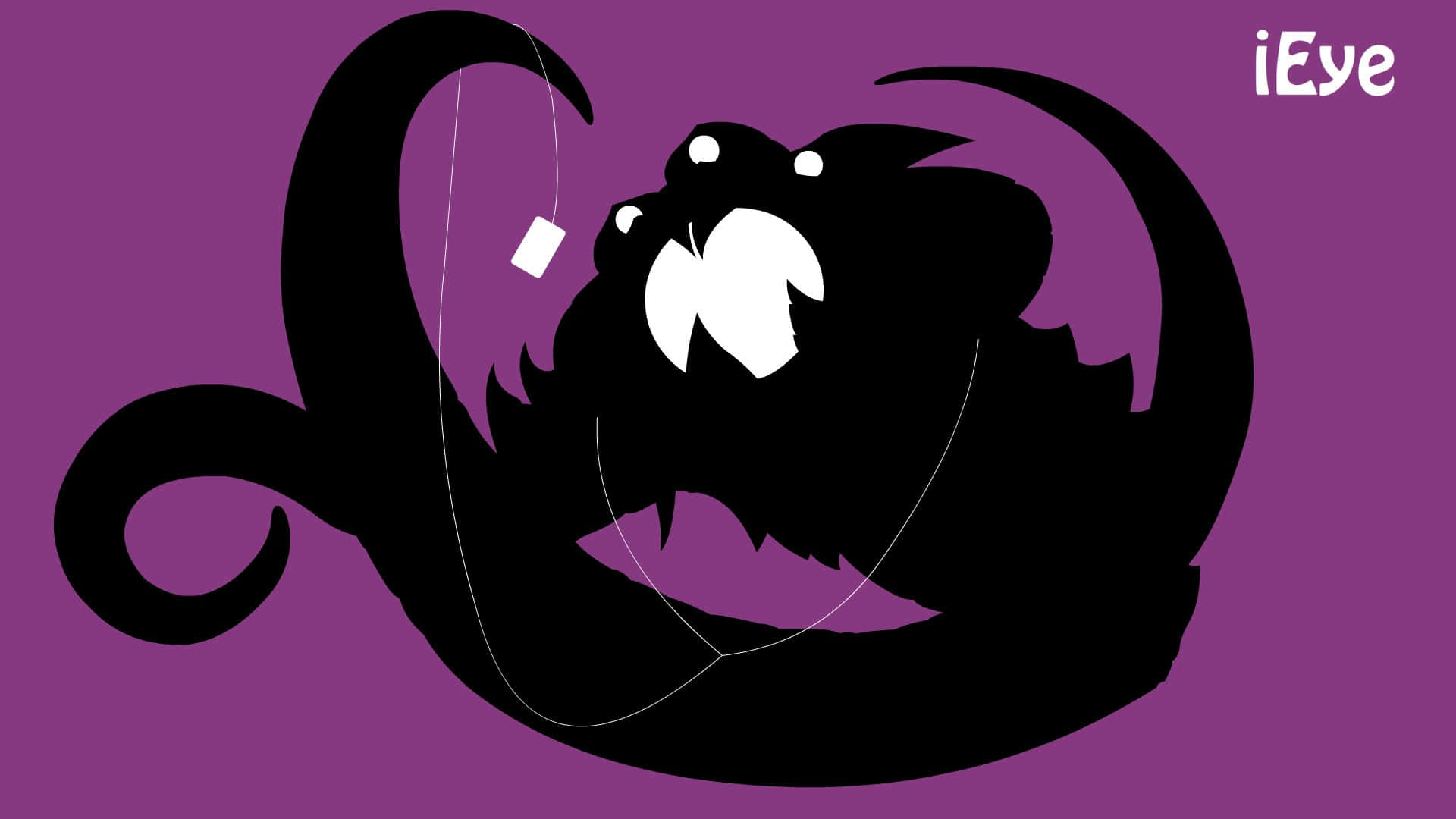 Velkoz, black silhouette, tea bag, Full HD Desktop Wallpaper