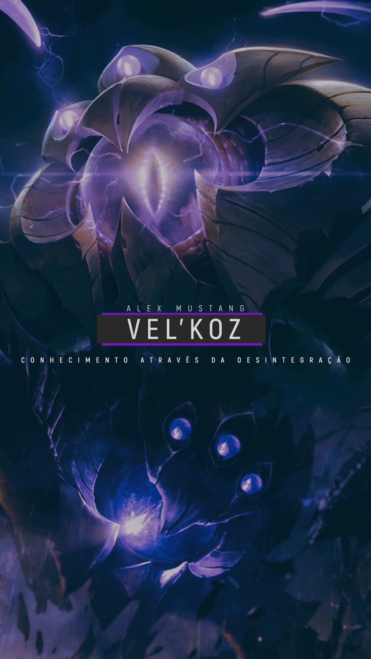 Velkoz, purple, black, Full HD Phone Wallpaper