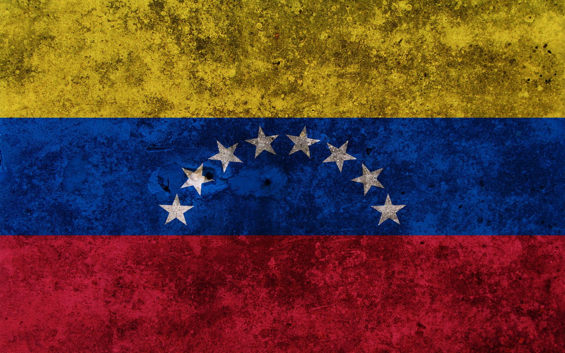 flag of venezuela, yellow, blue, Full HD Desktop Wallpaper