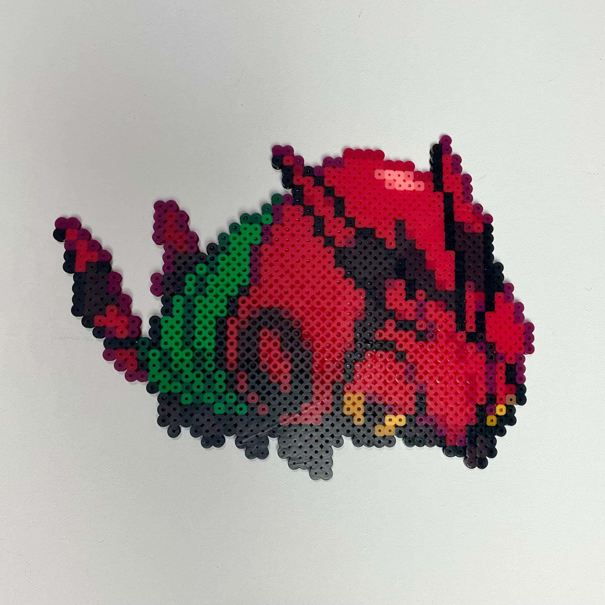 Venipede, pixel art, colorful perler beads, Full HD Desktop Wallpaper
