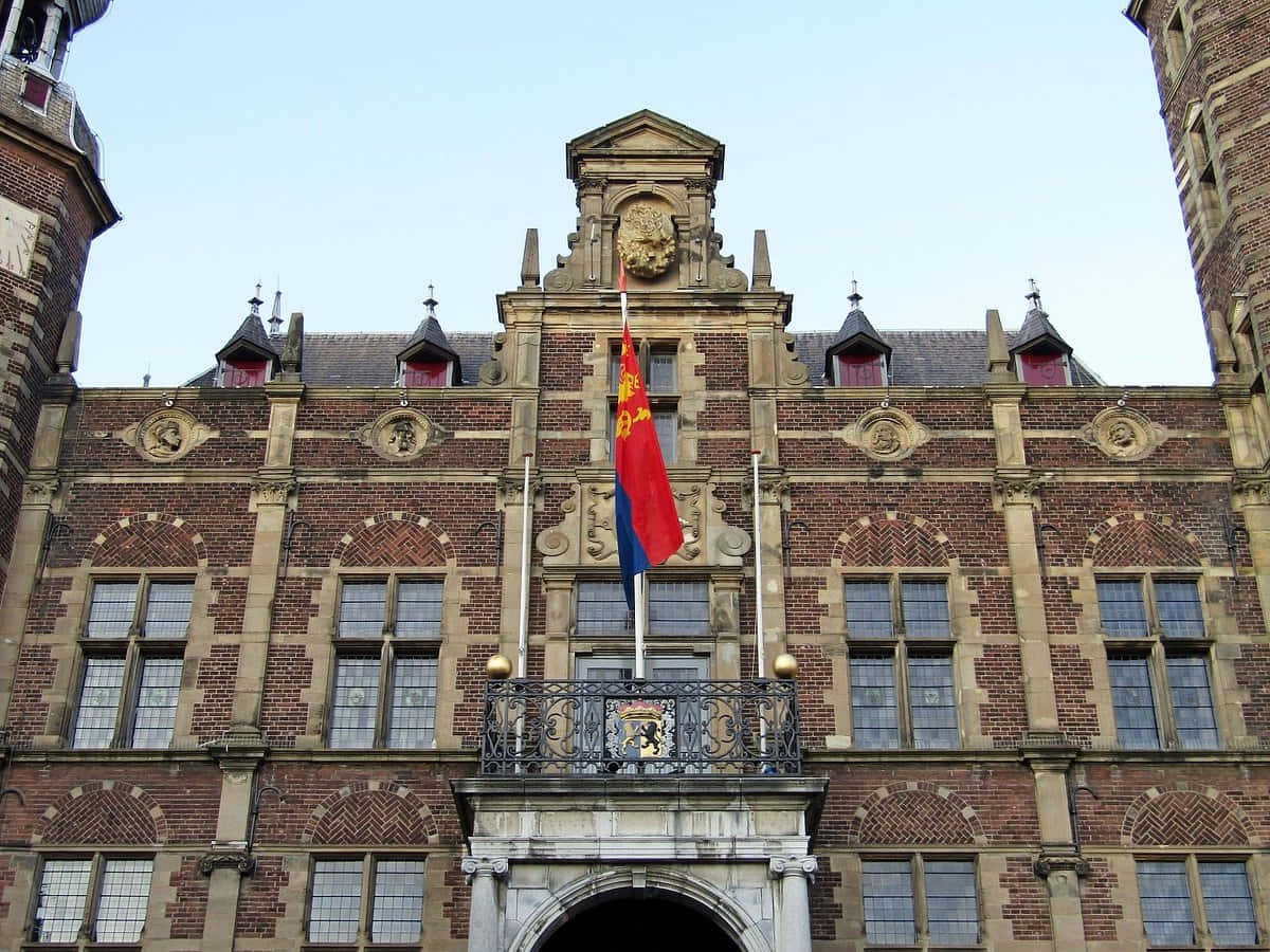 Venlo, historical building, flag, SD Desktop Wallpaper