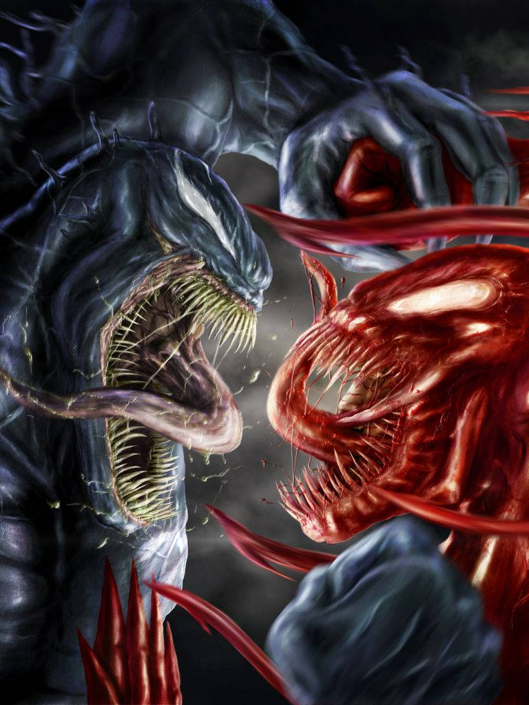 Venom, Carnage, black and red, SD Phone Wallpaper
