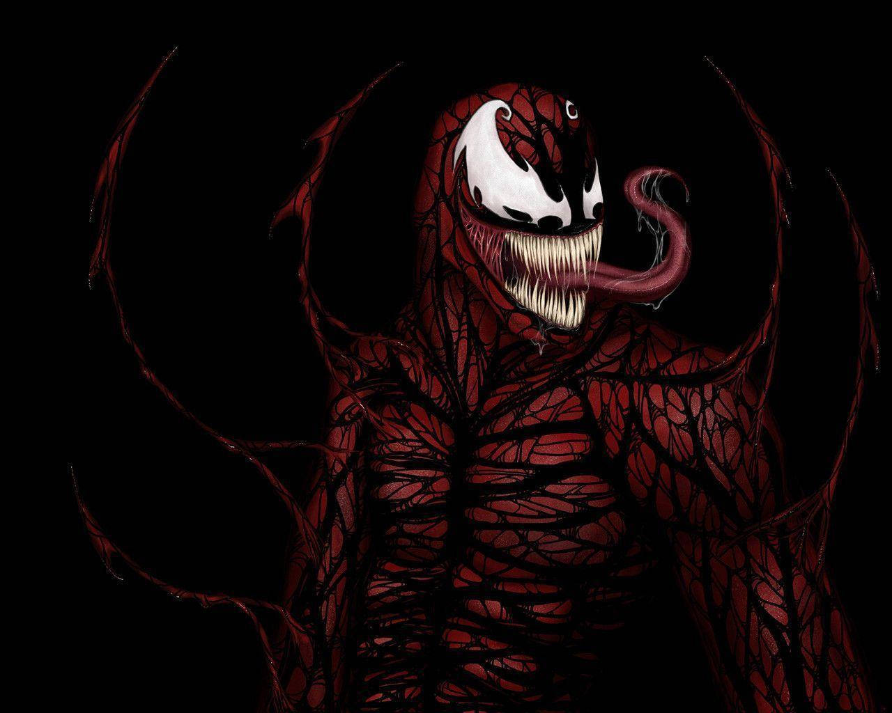 Venom, Carnage, red symbiote creature, HD Desktop Wallpaper