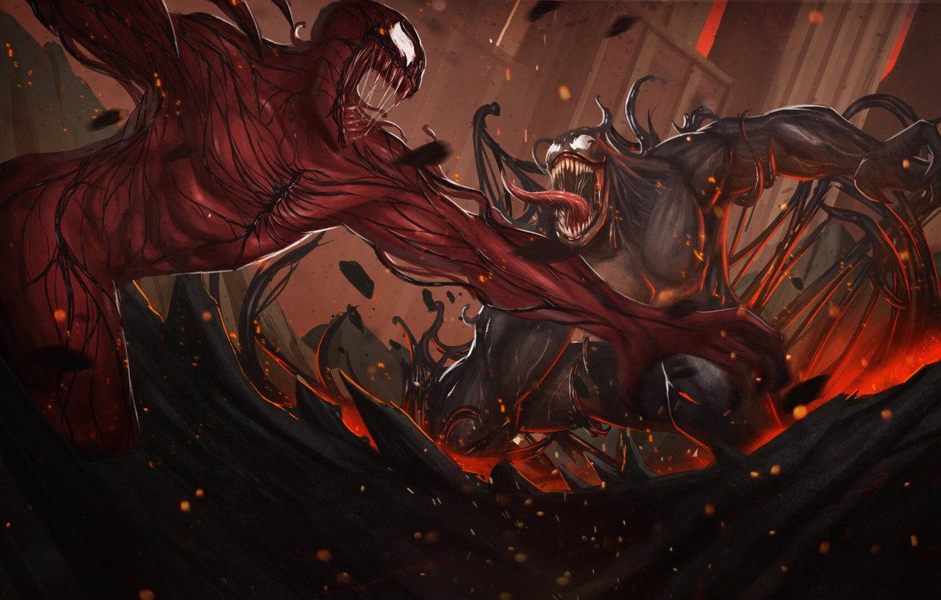 Venom, Carnage, symbiotes, HD Desktop Wallpaper