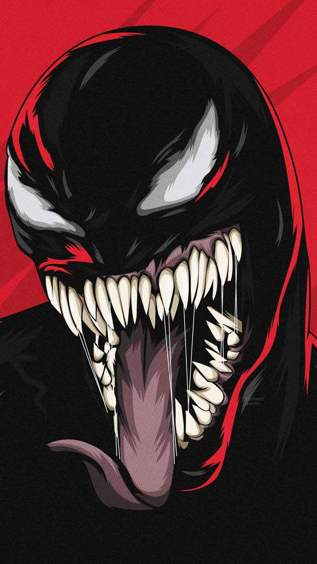 Venom, iPhone, digital illustration, Full HD Phone Wallpaper