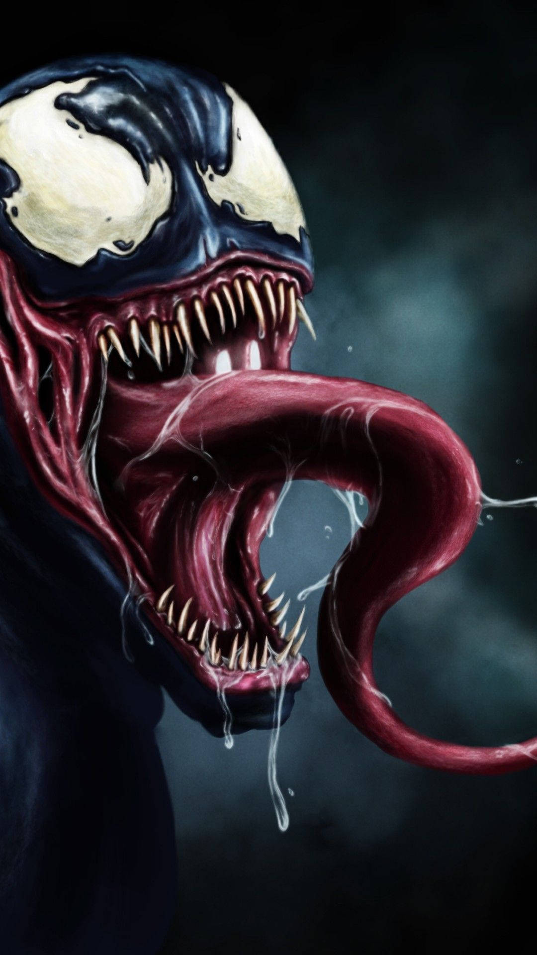 Venom, iPhone, gaping jaws, Full HD Phone Wallpaper