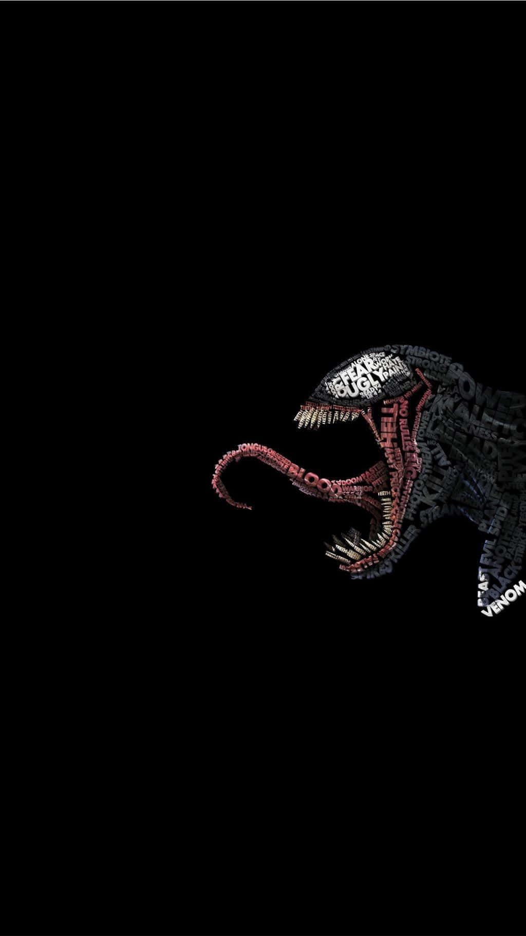 Venom, black background, text words, HD Phone Wallpaper