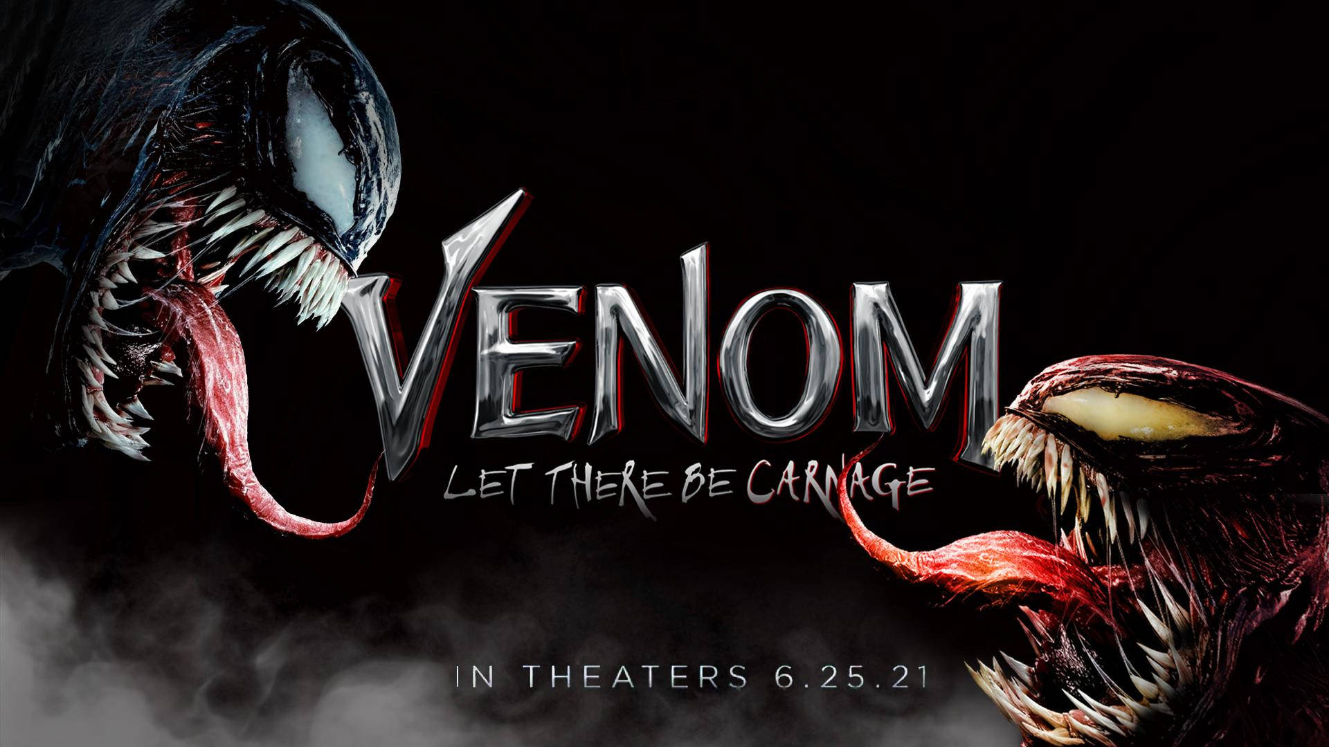 Venom Let There Be Carnage, symbiote creatures, glowing eyes, Full HD Desktop Wallpaper