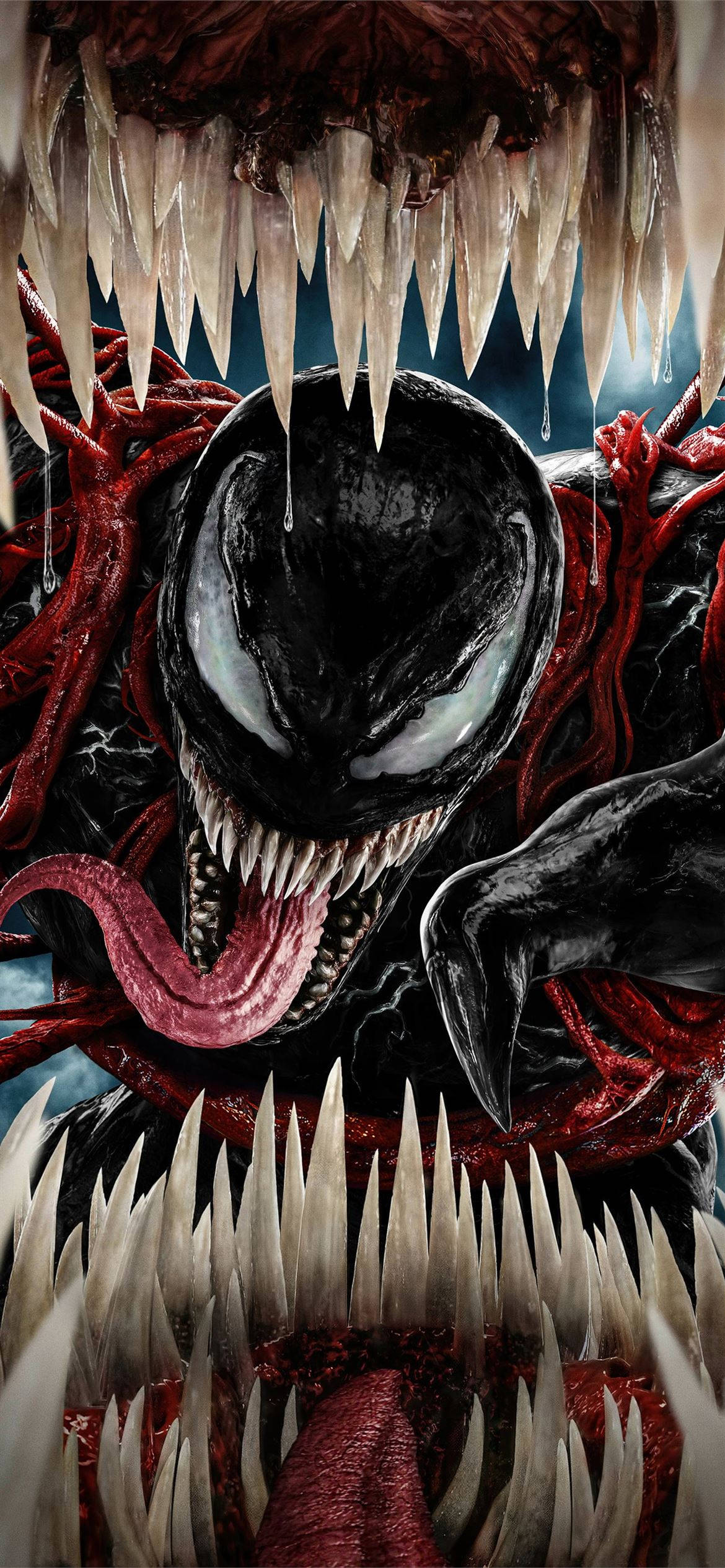 Venom, Let There Be Carnage, symbiote tendrils, Full HD Phone Wallpaper