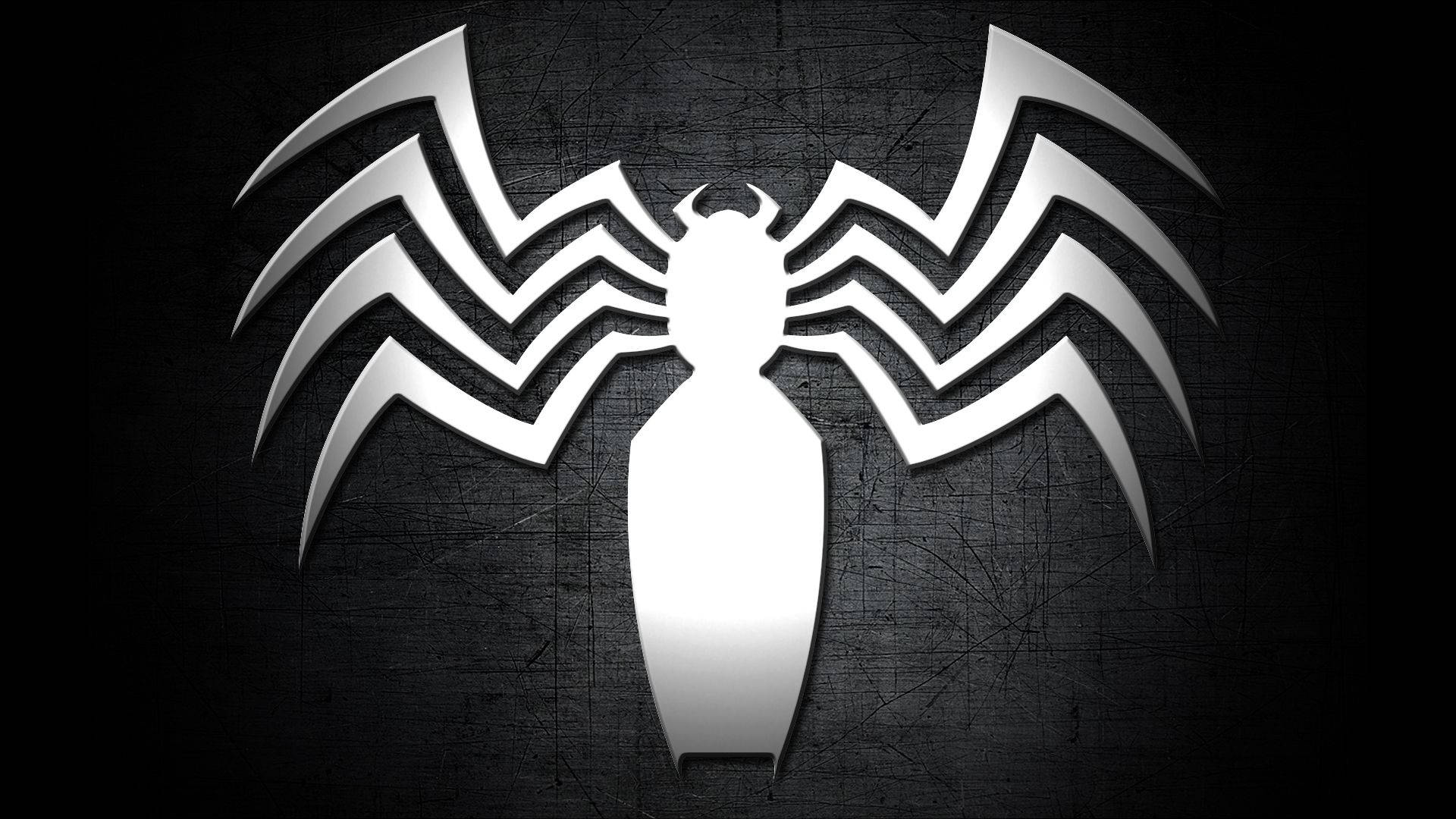 Venom, white, glowing, Full HD Desktop Wallpaper