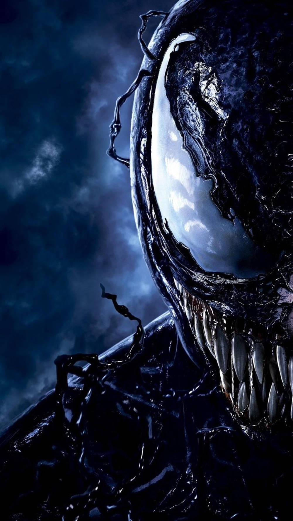 Venom, iPhone, glowing white eyes, HD Phone Wallpaper
