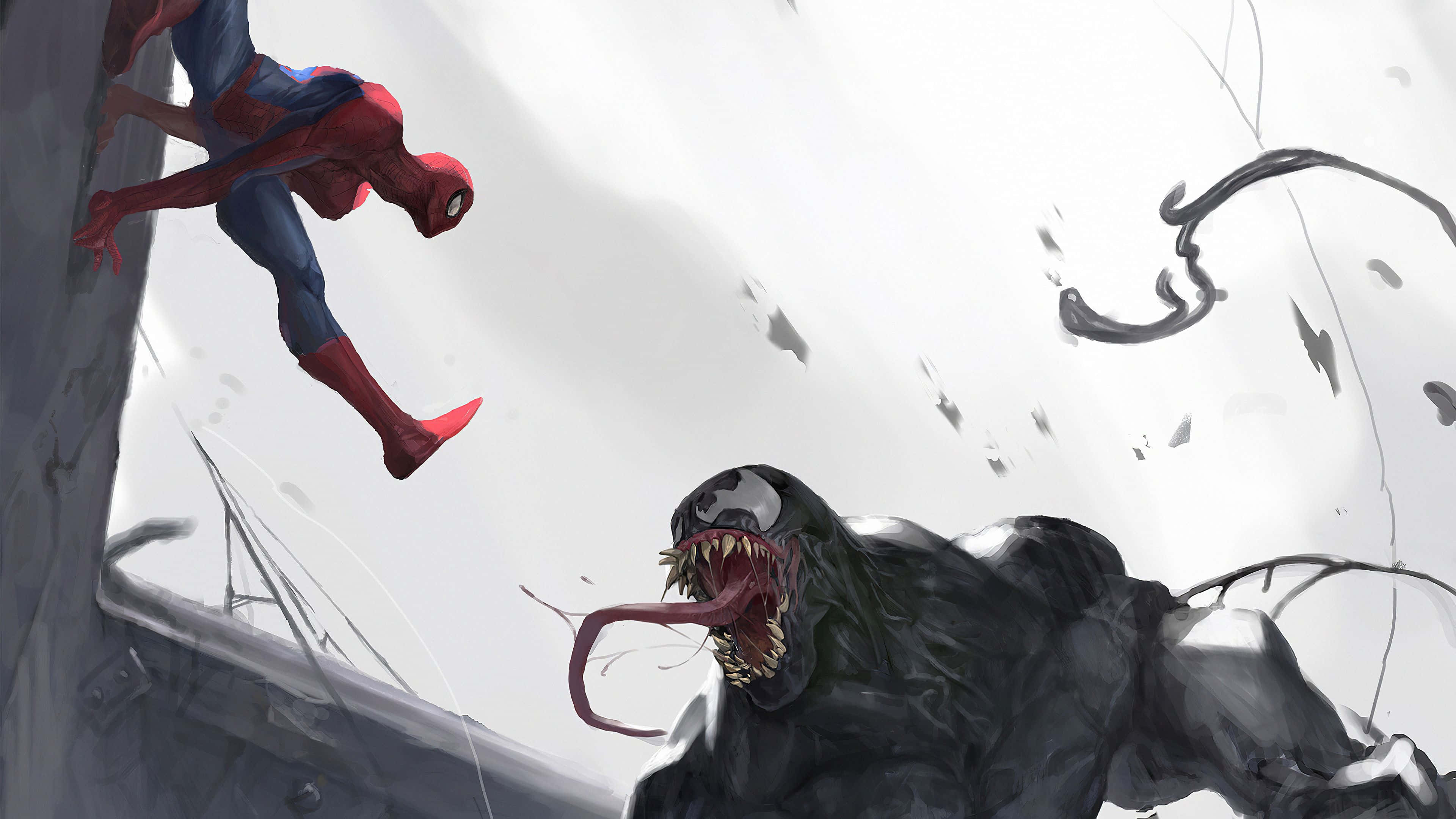 Venom, Spider Man, symbiote, 4K Desktop Wallpaper