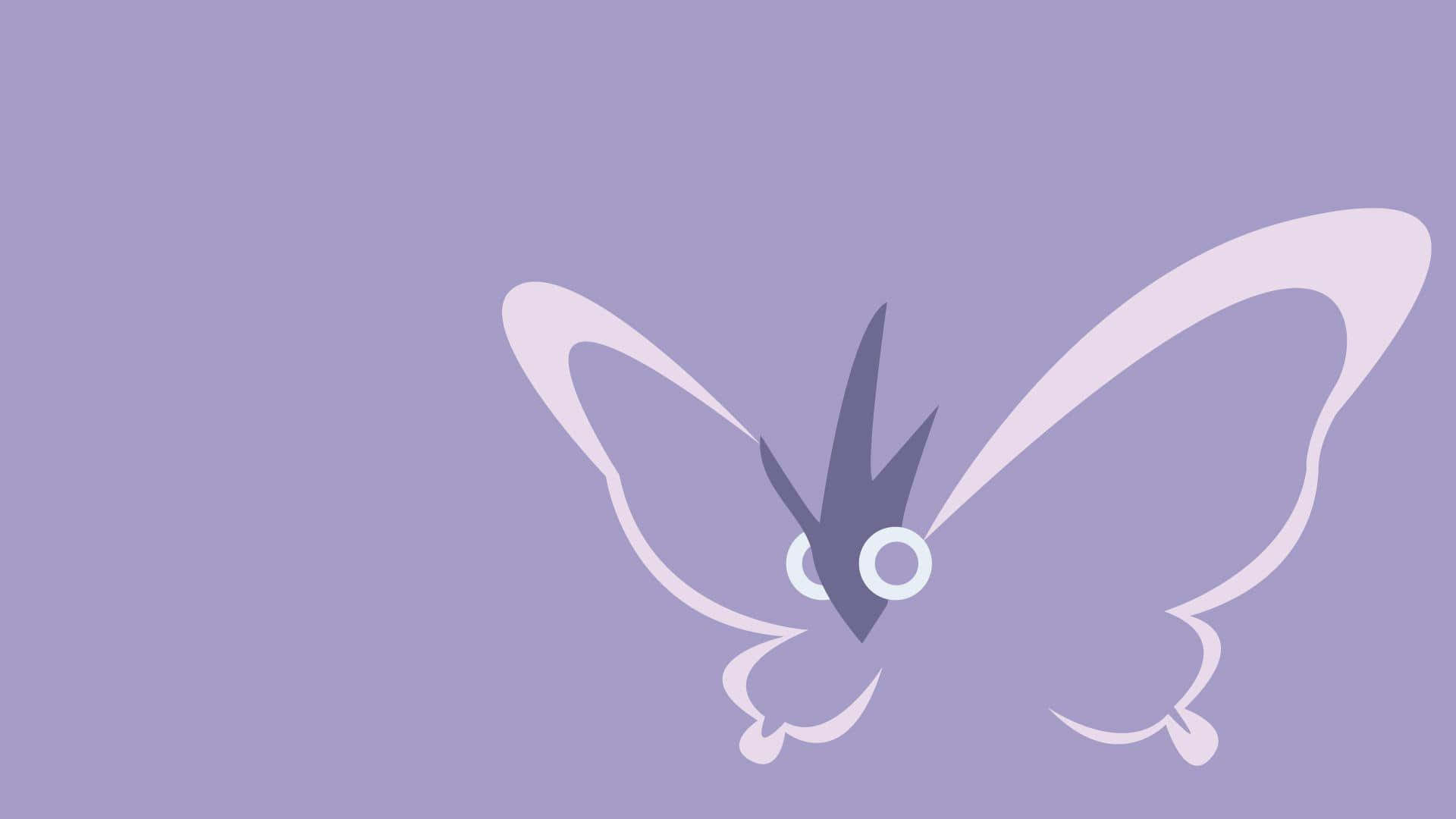 Venomoth, light purple wings, dark gray body, Full HD Desktop Wallpaper