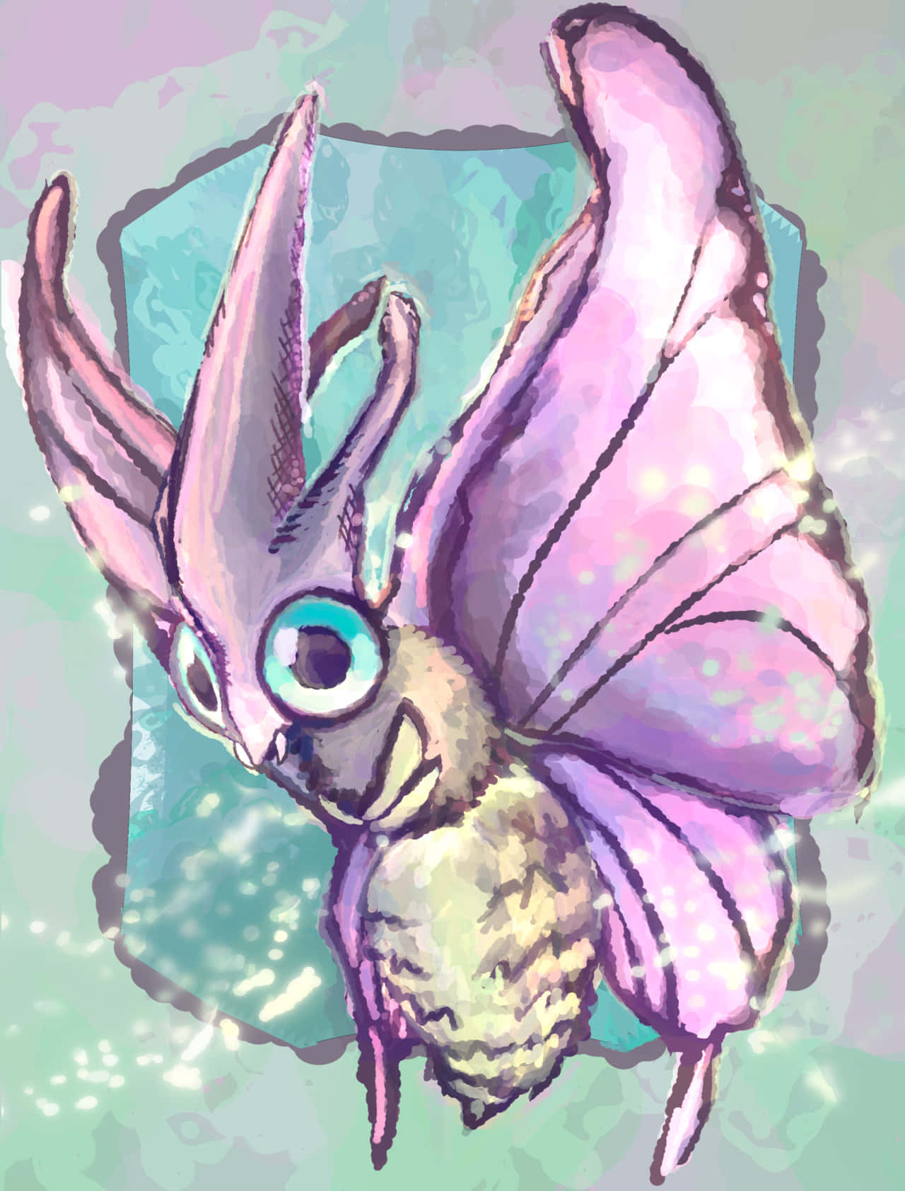 Venomoth, purple, blue eyes, HD Phone Wallpaper