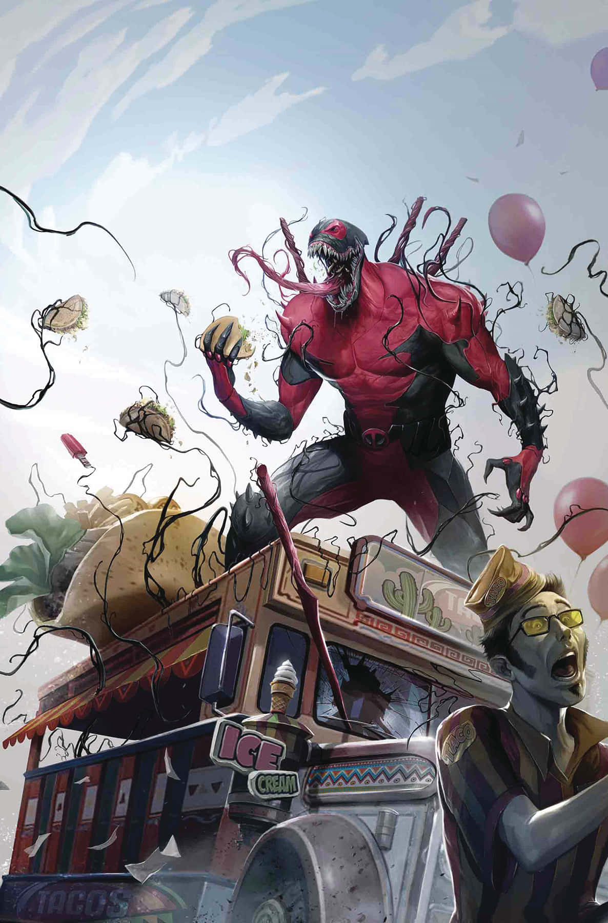 Venomverse, symbiote, taco truck, HD Phone Wallpaper