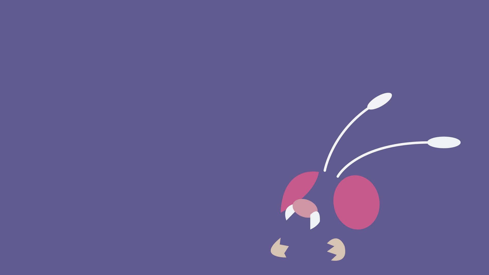 Venonat, pink, white, Full HD Desktop Wallpaper