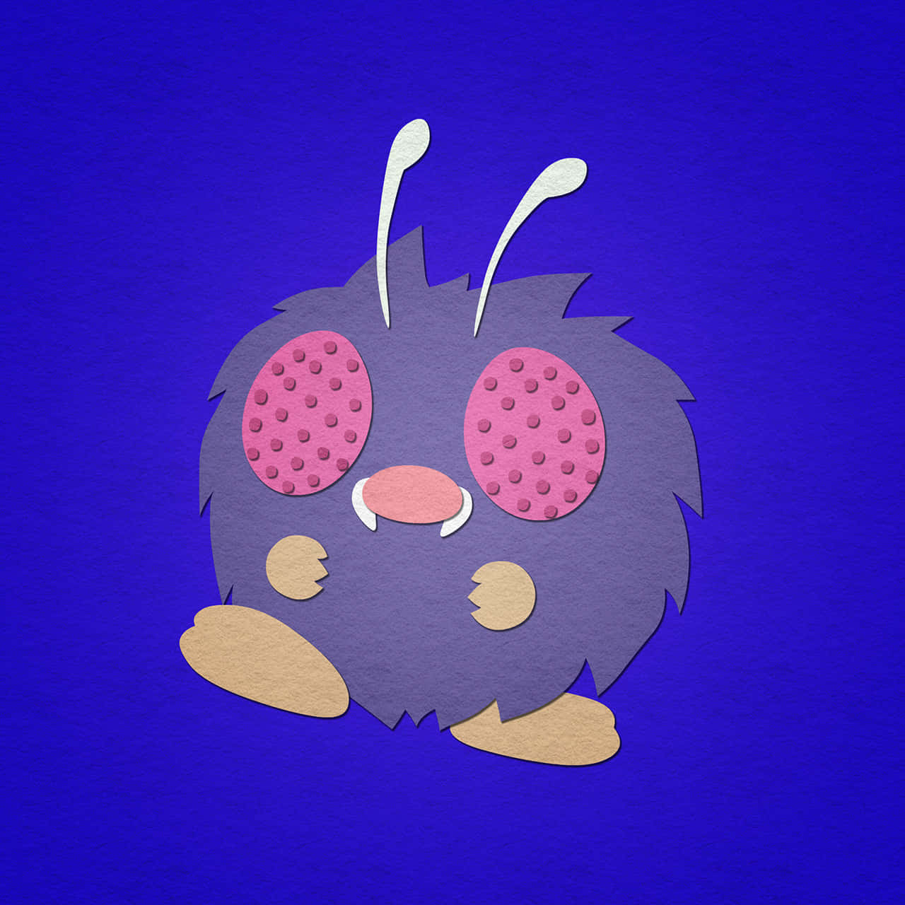 Venonat, purple, pink dotted eyes, HD Desktop Wallpaper
