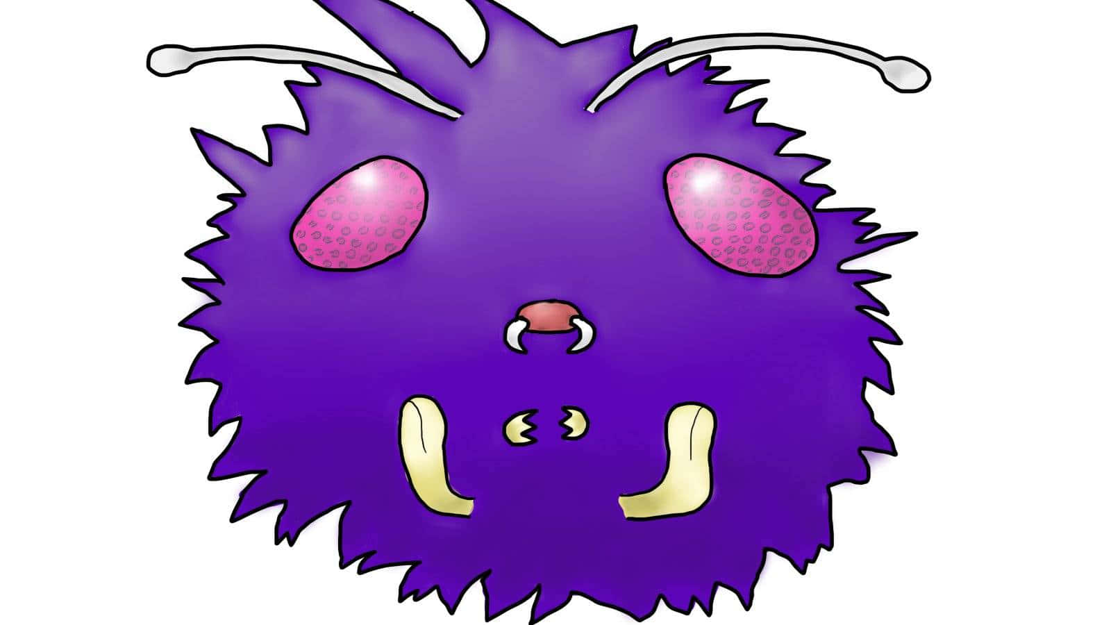 Venonat, purple, fuzzy, HD Desktop Wallpaper