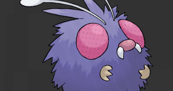Venonat, purple, pink cheeks, SD Desktop Wallpaper