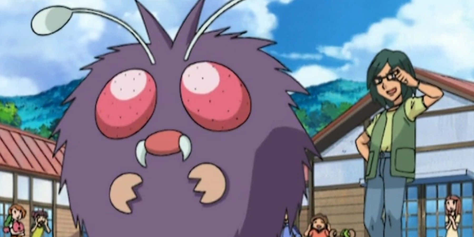 Venonat, village, purple, HD Desktop Wallpaper
