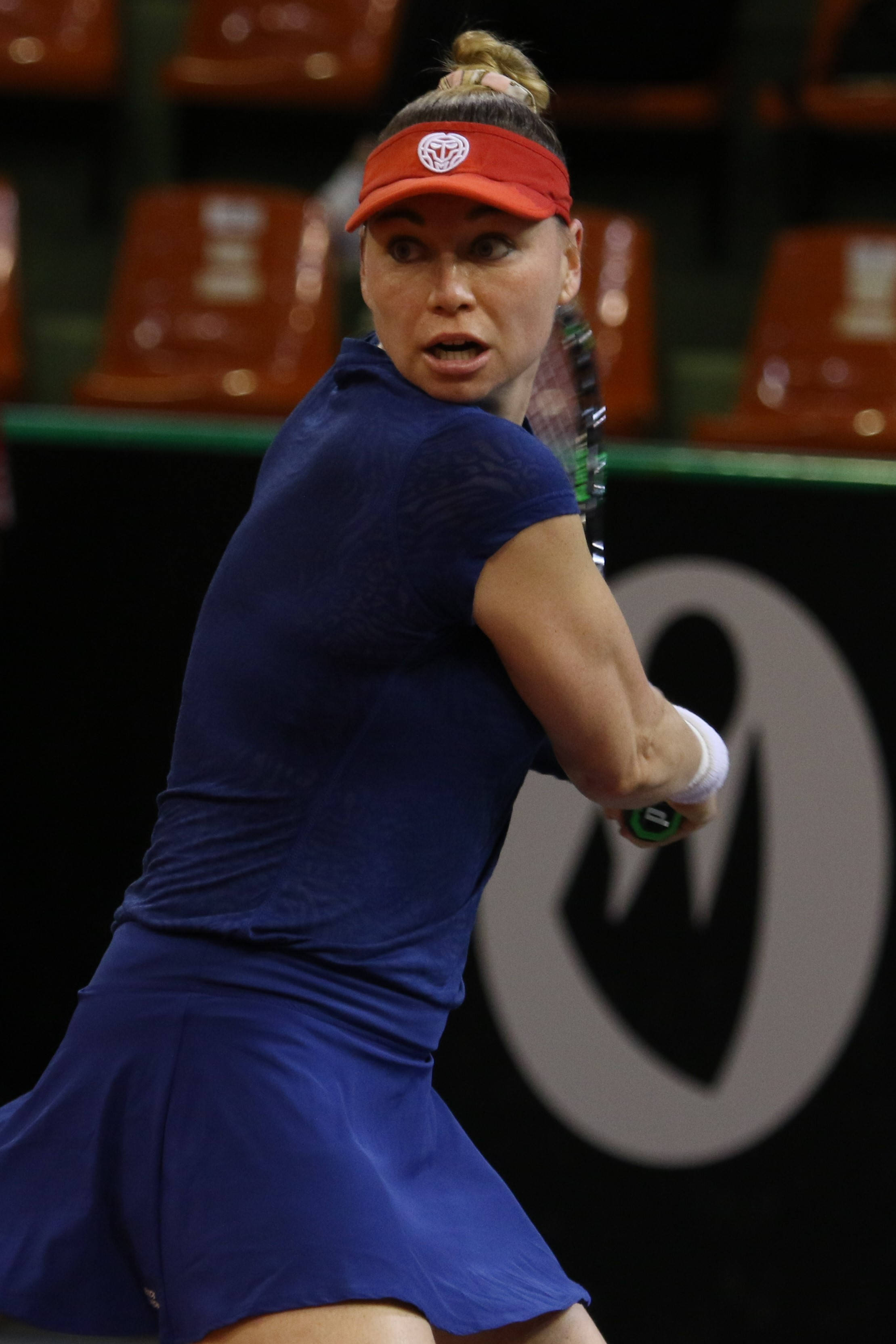 Vera Zvonareva, 2012 Australian Open, blue outfit, 2K Phone Wallpaper