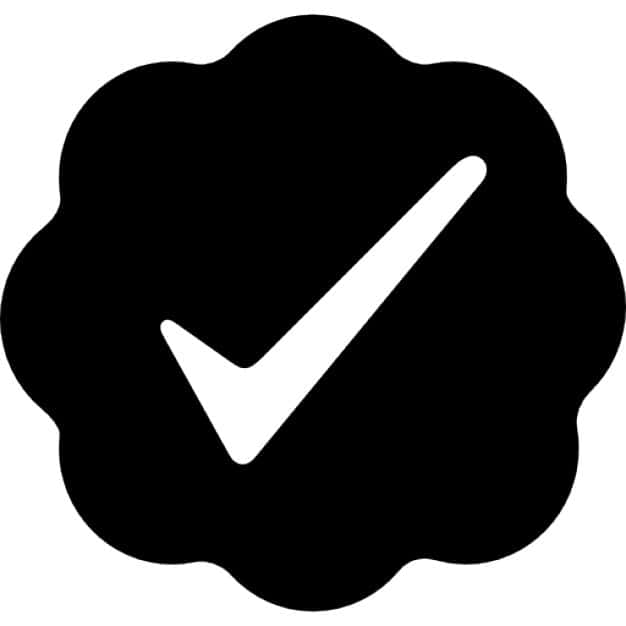 Night Mode, white checkmark, black scalloped circle, SD Desktop Wallpaper