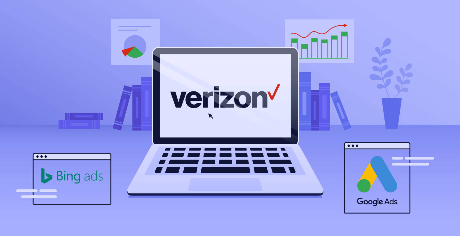 Verizon, Verizon logo, laptop, HD Desktop Wallpaper