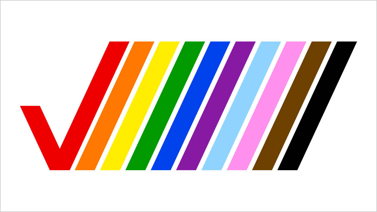Verizon, Pride Month, rainbow stripes, SD Desktop Wallpaper