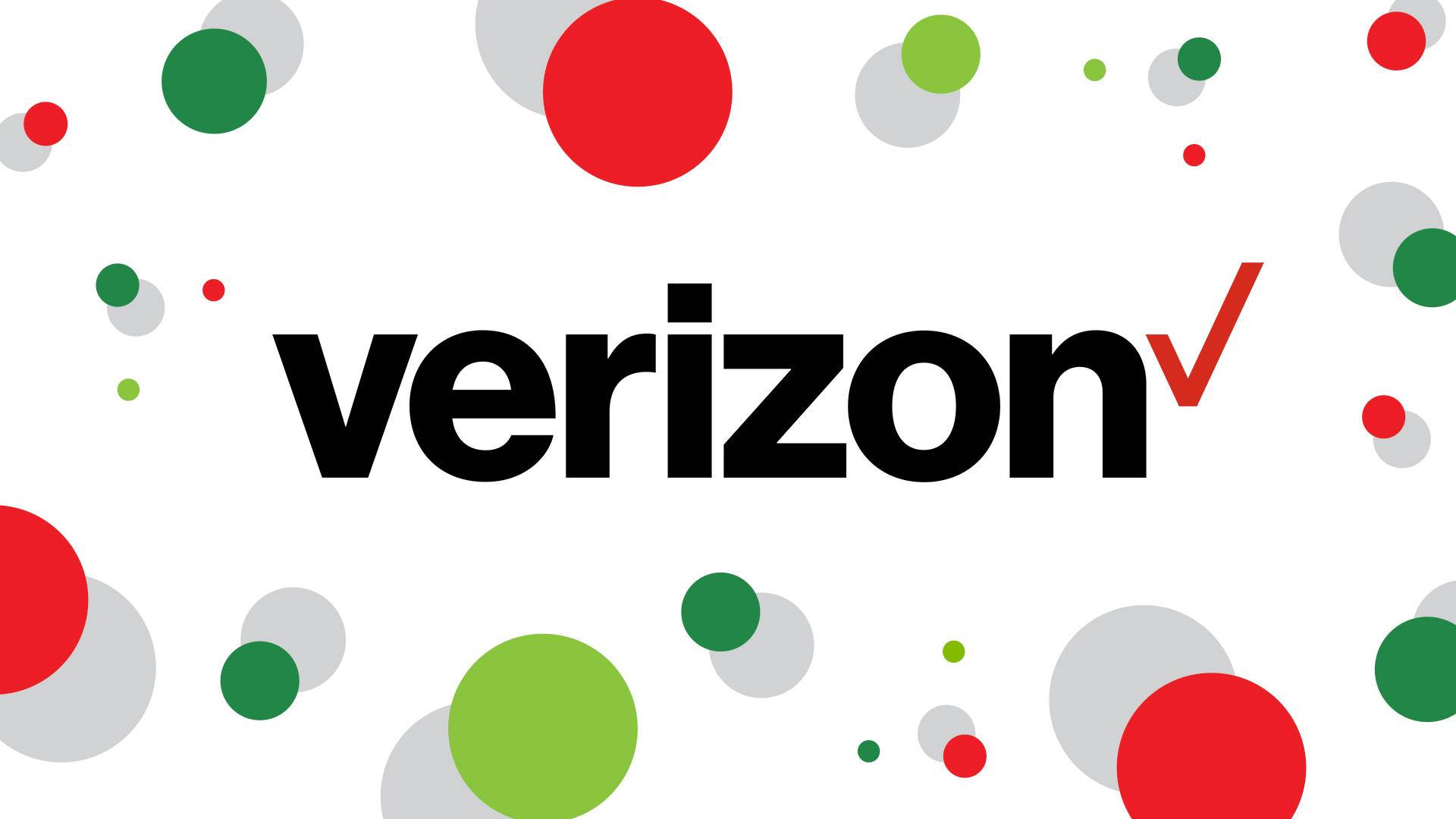 Verizon, Christmas Design, black, Full HD Desktop Wallpaper