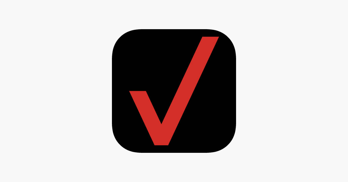 Verizon, check button icon, bold red checkmark, SD Desktop Wallpaper