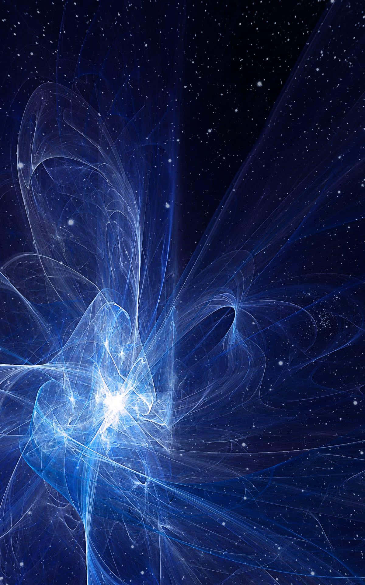 vertical monitor, cosmic nebula, starfield, Full HD Phone Wallpaper