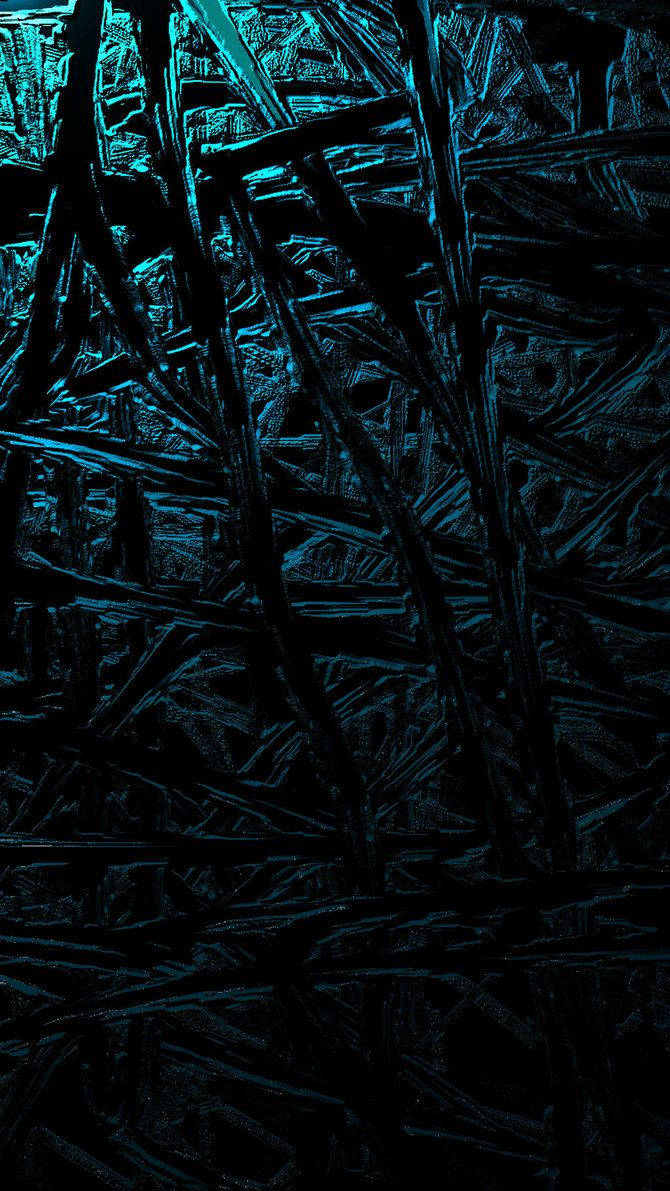 blue frost patterns, dark background, close-up, SD Phone Wallpaper