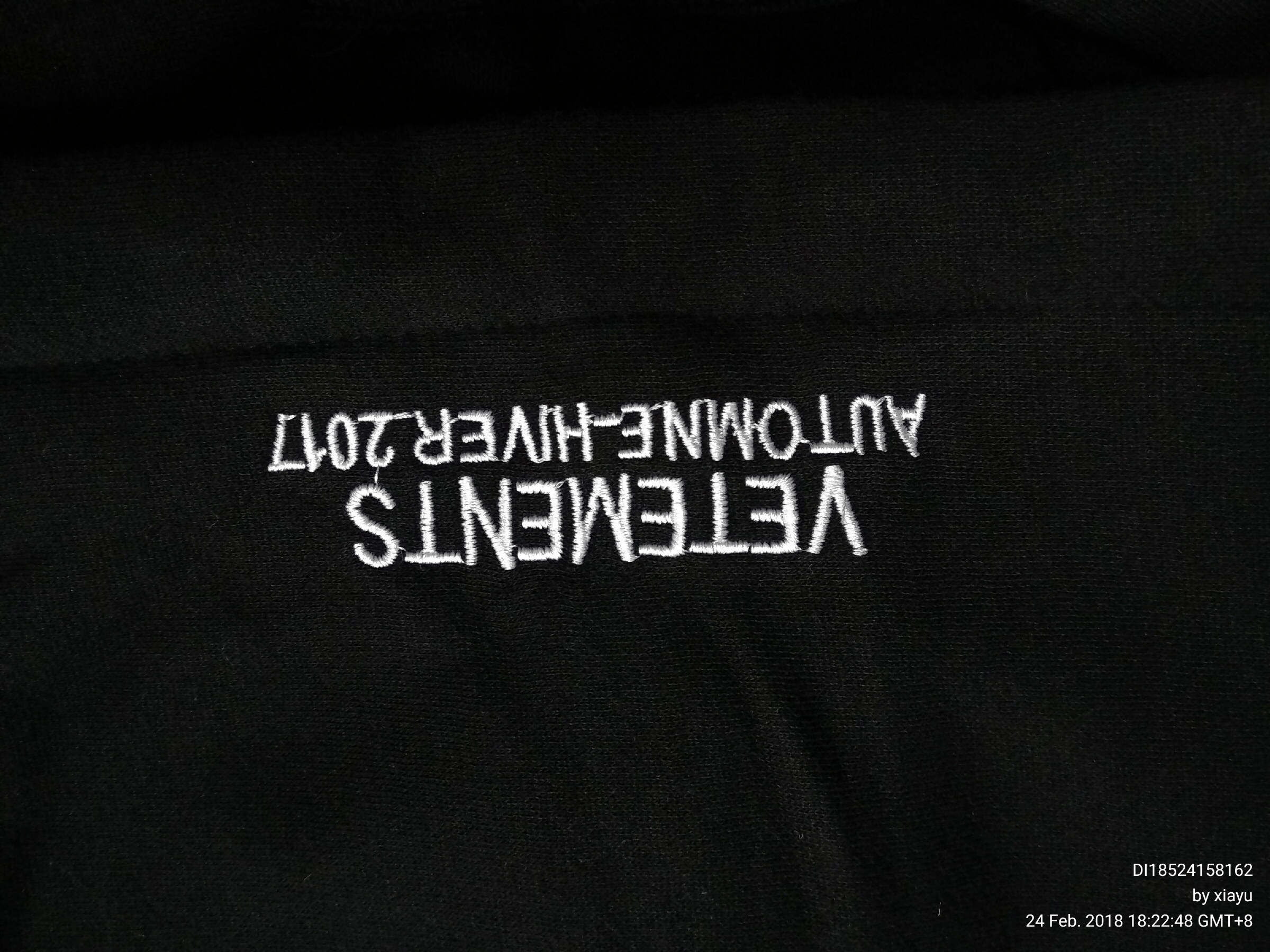 Vetements, Autumn-Hiver 2017, white embroidered text, Full HD Desktop Wallpaper